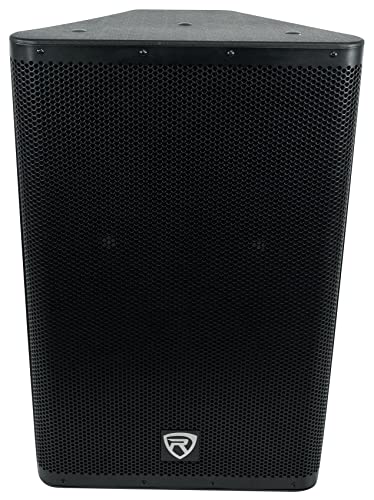 Rockville DX15 2000W 15” Powered PA Speaker, 2-Channel Mixer, XLR & 1/4” Inputs, Dual-Angle Pole Mount, Stage Monitor Angle, Perfect for Live Sound, Events, Venues & DJs | 2000W Peak/500W RMS, 1000W Program, XLR/1/4" Mic and Line Inputs, XLR Output, Built