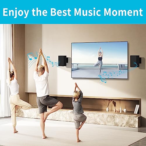 notiela Pair of Speaker Mount for Samsung Speaker Wall Mounting Brackets for Samsung Rear Speakers SWA 8500S/9000S/9100S/9200S/9500S and More Speakers Wall Brackets