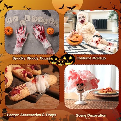 Oiomniv 23 Pcs Halloween Zombie Makeup Kit, SFX Face Painting Set - size: 23pcs bloody face paint kit