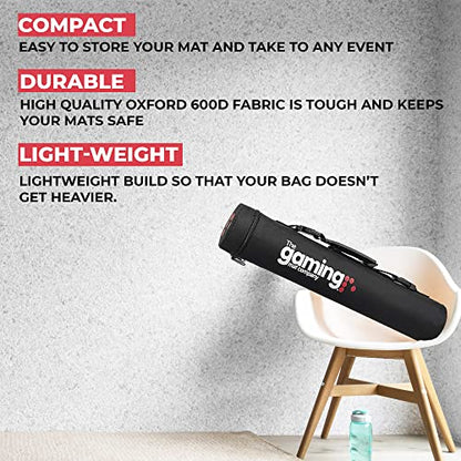 The Gaming Mat Company Deluxe 19.7” x 3.6” TCG Playmat Tube & Carry Case for YuGiOh, Magic The Gathering, Pokemon TCG Gaming Mats - Mat Case Playmat Holder & Game Mat tube or Playmat Container - size: 19.7” (50cm)