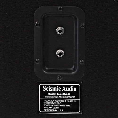 Seismic Audio - 8 Inch PA DJ Pro Audio Band Speaker 75 Watts - Use as a Main or a Monitor - Karaoke - size: Single