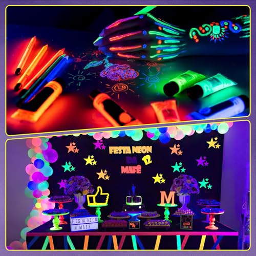 120W Black Light, LED Blacklight Bar with 10ft Cord, Glow in The Dark, for Glow Party, Neon Decoration, Body Paint, Fluorescent Poster, Birthday, Halloween, Bedroom(1 Pack)