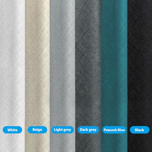MaKefeile Room Divider Curtains Total Blackout Privacy Curtain Panel Room Thermal Insulated Noise Reduction Curtains for Bedroom Window Living Room Ceiling Track Curtain W 8.3 ft × H 9 ft Dark-Grey - color: Dark-grey, size: 100"W x 108"L (Pack of 1)