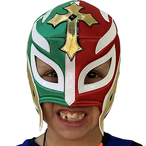 Make It Count (Pick your) Youth Kids Children Lucha Libre Luchador Wrestling Mask (Kids - Fit) - style: Rey Misterio 8 - 11 Y/O