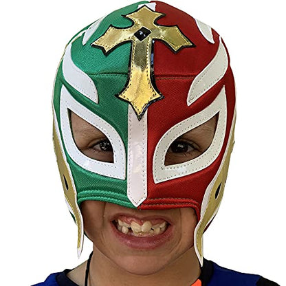 Make It Count (Pick your) Youth Kids Children Lucha Libre Luchador Wrestling Mask (Kids - Fit) - style: Rey Misterio 8 - 11 Y/O
