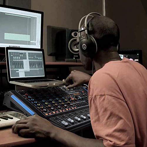 Pyle 6-Channel Console Style Audio Mixer with Bluetooth - DJ Sound Controller, 4 XLR / Combo Inputs, Sub Out, +48V Phantom, USB-A In, 16 DSP Effects, MP3 Player, 7-Band EQ - PMXU67BT - style: 6 Channel Pro