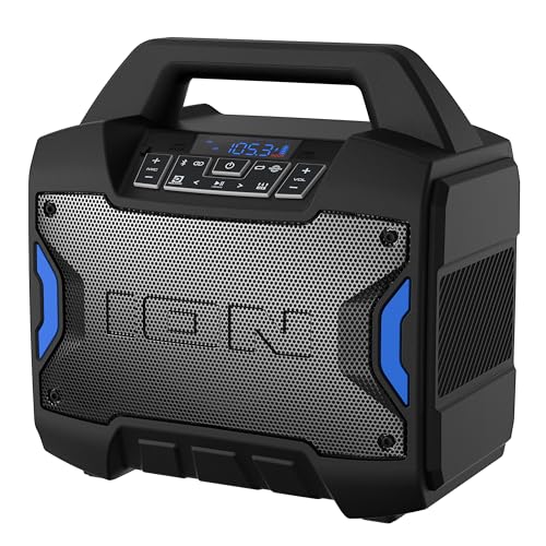 ION Tailgater Boom 60W Portable Bluetooth Outdoor Speaker | Water Resistant, Radio, Mic Input, USB Charging, Stereo Linking, Bass Boost and App Control, for Parties and Outdoor Events - style: 60W water-resistant
