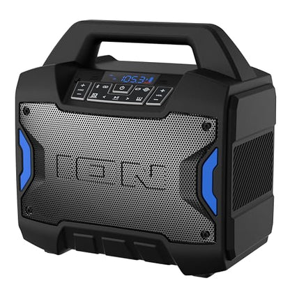 ION Tailgater Boom 60W Portable Bluetooth Outdoor Speaker | Water Resistant, Radio, Mic Input, USB Charging, Stereo Linking, Bass Boost and App Control, for Parties and Outdoor Events - style: 60W water-resistant