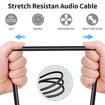 Female XLR to 1/8 Stereo Cable,Balanced XLR to 3.5mm(1/8 inch) TRS Mini Jack Audio Converter Adapter Cable - 1feet/30cm - size: 1 Feet