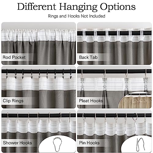 MIULEE Camel Beige Velvet Pinch Pleat Blackout Curtains W52 X L84 Inches - color: Camel Beige, size: 52"W x 84"L (Pack of 2)