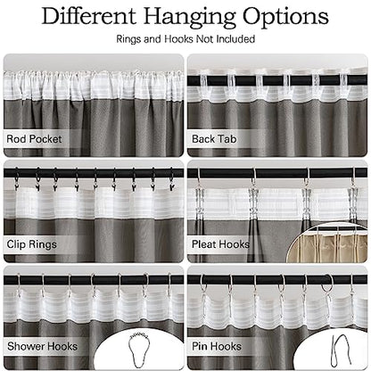 MIULEE Camel Beige Velvet Pinch Pleat Blackout Curtains W52 X L84 Inches - color: Camel Beige, size: 52"W x 84"L (Pack of 2)