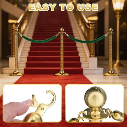 PATIKIL Velvet Stanchion Ropes, (6.6Ft x1.26 Inch, Yellow)(1Pcs), Velvet Ropes Crowd Control Queue Barrier with Silver Buckle, Suit for - Carpet Events/Hotels/Movie Theaters/Grand Openings - color: Yellow Rope, Silver Buckle