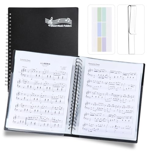 Choral Sheet Music Folder Organizer, 3 Ring Piano Binder