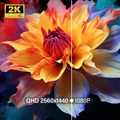 InnoView 23.8" Dual Portable Monitor 180Hz 2560 x 1440P 2K 100% sRGB - Foldable & Stackable Design with 315° Screen Adjustment & 180° Stand | USB-C/HDMI, Dual Monitor for Laptop, Mac, Windows - size: 23.8 inch QHD 180Hz