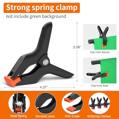 Forlogic Portable T-Shape Backdrop Stand Support Kit 8x5.3ft, Adjustable Photo Green Screen Back Drop Stand for Party, Photography Videography Studio (8×5.3Ft) - size: 8×5.3Ft