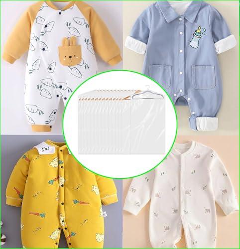 20 Pack (18x 28In) Plastic Clear Clothes Covers,For children's clothes，Dry Cleaners Bags Hanging Clothing Covers Clear Garment Bags Hanging Dust-proof Clothing Protector Covers. - size: 18*28