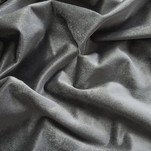 Roslynwood Silver Velvet Curtain 63 inches Long - Curtains Block Light Rod Pocket Thermal Insulated Window Drapes for Living Room/Bedroom/Dining Room, 52Wx63L, 2 Panels - color: Silver, size: 52"W x 63"L (Pack of 2)