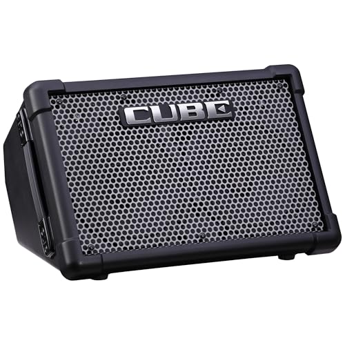 Roland Cube Street EX | Battery-Powered 50W Stereo Amplifier | Clear, Dynamic Sound | Ideal for Outdoor Performances | Supports Mics, Instruments & Audio Devices | COSM Tones for Electric Guitar | Dynamic Sound, Outdoor Performances, Supports Mics, Instru