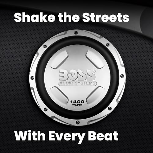 BOSS Audio Chaos CX122 12" 2800W Car Audio Power Subwoofer Speakers, 1 Pair | High-Power Bass Speaker Pair for Vehicle Stereo Systems, Music Playback and Car Audio Sound Upgrades
