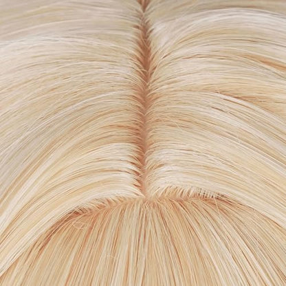 Kaveh Wig Blonde Brown Gradient Shoulder-length Cosplay Wig Heat Resistan Synthetic Fiber Hairs for Uniex Adult Halloween Cos Anime Party Replacement Wigs - color: Blonde Brown Gradient Shoulder-length