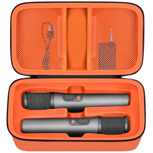 Boobowl Bluetooth Microphone Wireless Case for JBL PartyBox Wireless Mic - color: Orange