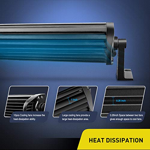 Nilight - 71013C-A 32" 180W Spot Flood Combo High Power LED Driving Lamp LED Light Bar Off Road Fog Driving Work Lights for SUV Boat Jeep Lamp,2 Years Warranty - size: 32Inch Curved 180W Light