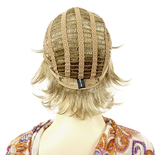Lydell Short Layered Shaggy Full Synthetic Wigs (15H613 Blonde Mix) - color: 15H613 Blonde Mix