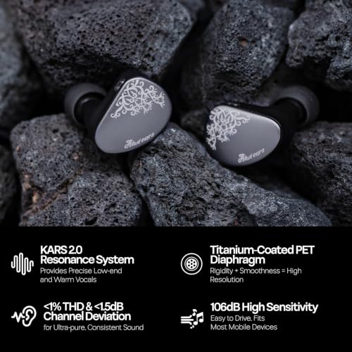 Linsoul Kiwi Ears Cadenza II 10mm Titanium Driver in Ear Monitor IEMs | KARS 2.0, Precise Tonal Balance, CNC Aluminum Faceplate, 2Pin Cable for Audiophiles Gaming, Grey, 3.5mm without Mic - color: Grey