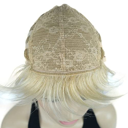 Lydell Short Layered Shaggy Wavy Full Synthetic Wigs (24BT613 Blonde Mix) - color: 24BT613 Blonde Mix