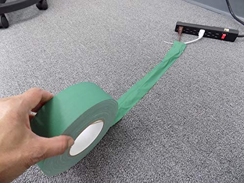 WOD GTC12 White Gaffer Tape Low Gloss Finish Film, 2 inch x 45 yards, Residue Free, Non Reflective, Easy Tear, Cloth for Photography, Filming Backdrop, Production - color: White, size: 2" inch