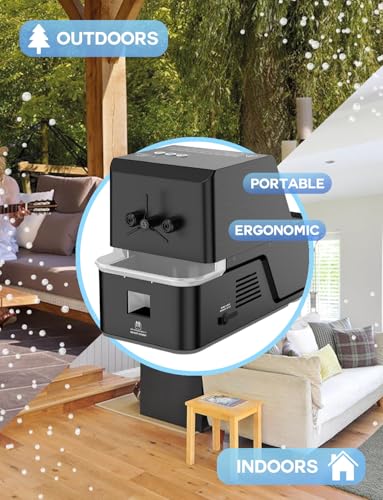 Fog Bubble Machine – 3-in-1 Bubble & Fog Machine that Creates Snow-Like Effect for Indoor and Outdoor Use - Perfect Fake Snow Maker for Christmas, Parties, Weddings, and Holiday Events
