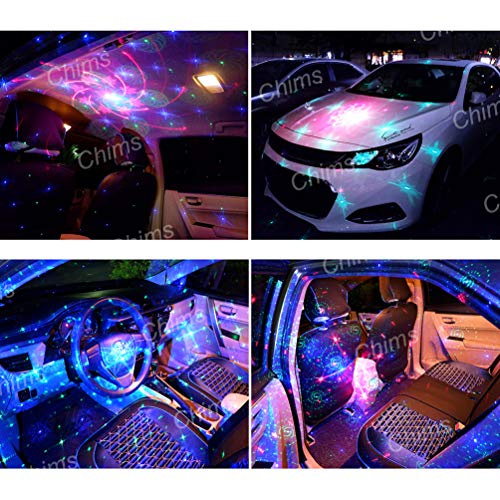 Chims Party Light RGB 33 Patterns with Red Starry Sky Music Activated Lights for Christmas Xmas Family Disco DJ Party Birthday Gift Outdoor Garden Camping Dance Show - color: RGB Magical Patterns plus Stars