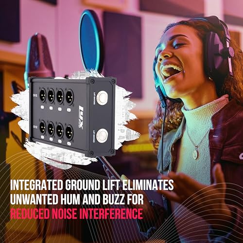 LyxPro 8-Channel Male XLR to RJ45 Ethercon Breakout, Ground Lift - style: Male With No Cables