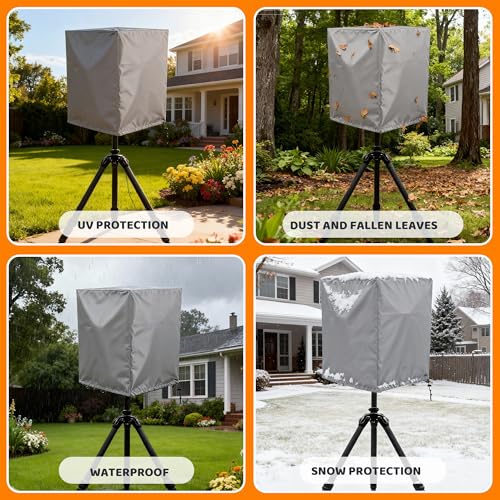 15 Inch Outdoor Speaker Cover - PA/DJ Lightweight Powered Speaker Cover, Upright Protective Cloth Cover - Sand Proof Dustproof Waterproof Protection - Gray - color: Grey, size: 15''