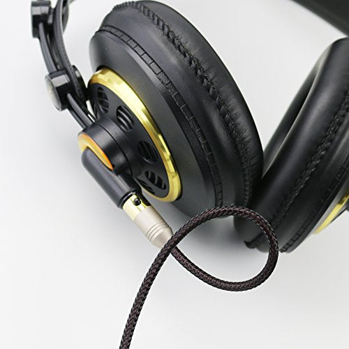 NewFantasia Replacement Audio Upgrade Cable Compatible with AKG K240, K240S, K240MK II, Q701, K702, K141, K171, K181, K271s, K271 MKII, M220, Pioneer HDJ-2000 Headphones 1.2meters/4feet - size: 1.2m