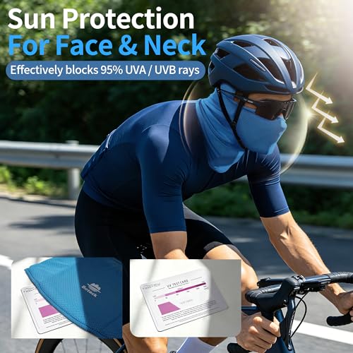 Balaclava Ski Mask, Sun Protection Breathable Face Cover Men Women - color: Black