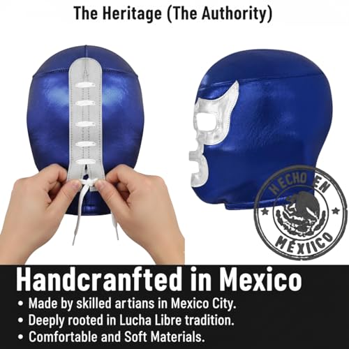 Artisans Bazaar Mexican Custume Wear Masks Luchador Mexicano Wrestling Masks Foamy Material for Men & Women Lucha Libre Adult - style: Blue Demon