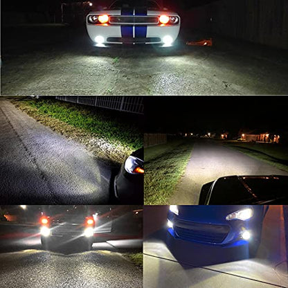Alla Lighting 3800lm 889 881 LED Fog Light Bulbs, 6000K Xenon White Xtreme Super Bright H28 886 888 894 896 898, ETI 56-SMD (Off-road use only) - color: 6000K White