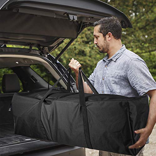 Sports Duffle Bag - Extra Large Travel Duffel Luggage Bag with Upgrade Zipper, Sturdy & Water Resistant, Black (Black 47inch) - size: 47inch