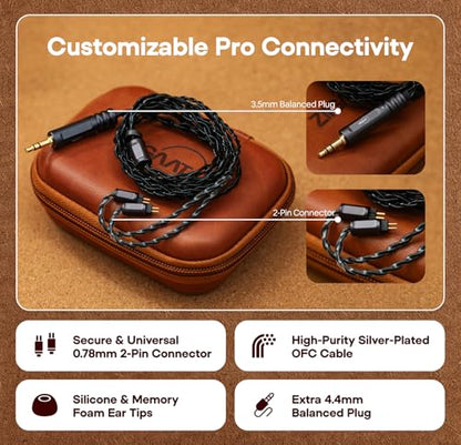 Linsoul ZiiGaat x Fresh Reviews Arete II 2nd 1DD+4BA Hybrid in Ear Monitor - color: Red