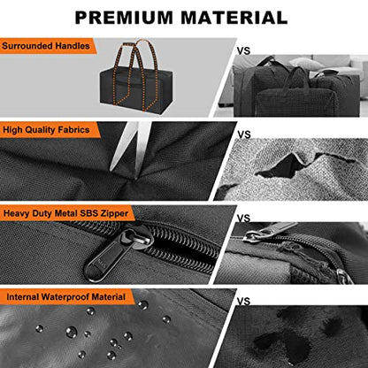 COOLBEBE 24x12x12 Inch Travel Duffle Bag, 53L Mid-Size Weekender, Black - size: 24” x 12” x 12”
