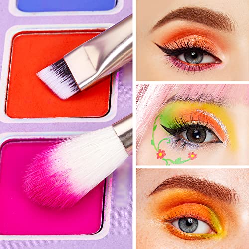 Jessup Makeup Brushes Set Professional, 25PCS Pink Premium Natural Powder Foundation Eyeshadow Blending Concealer Blusher Highlight Labeled Brushes, T290 - color: Blushing Bride