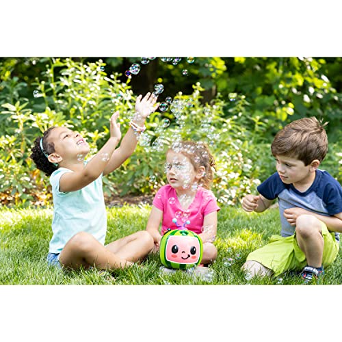 CoComelon NO Spill Musical Bubble Machine | Bubble Toy for Baby, Toddlers and Kids | Amazon Toys Exclusive with 20oz of Extra Bubble Solution (Bubble Solution Bottle Colors Will Vary) - style: Cocomelon