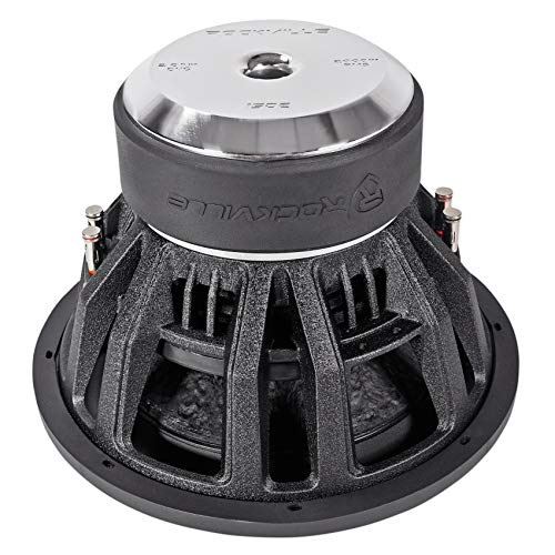 Rockville Destroyer 15D1 15" Dual 1-Ohm Competition Car Audio Subwoofer | USA Made Voice Coils, 8000W Peak, 2000W RMS, Dual 1-Ohm, Triple-Stacked 300 Oz Magnets, Cast Aluminum Basket, 35mm XMAX