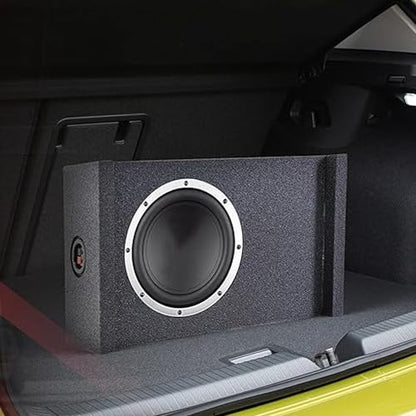 QPower Single 12-Inch Downfire or Behind-Seat Speaker Box, Features 0.75 Cubic Feet of Airspace, Compatible with Most GMC, Chevrolet, and Ford Trucks - style: 12" QBOMB