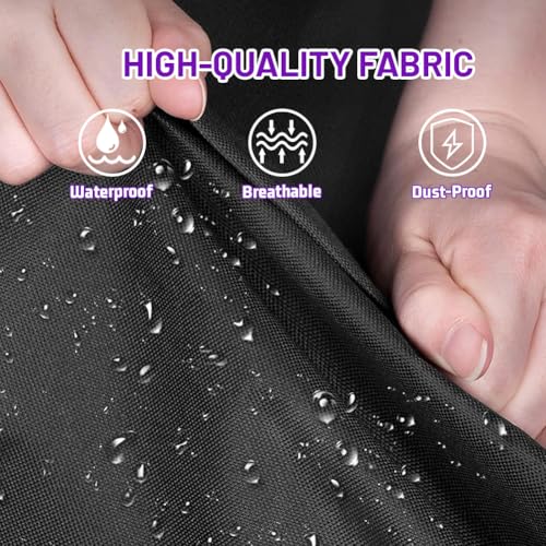 Dance Garment Bag with Zipper, 40 inch Garment Bags for Hanging Clothes, Kids Dance Recital Bags, Cheer Uniform Garment Bag for Wardrobe and Travel, Purple