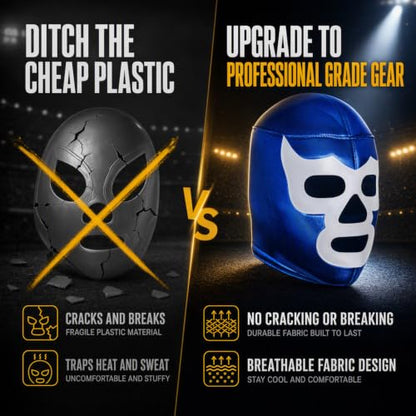Make It Count (Pick your) Youth Kids Children Lucha Libre Luchador Wrestling Mask (Kids - Fit) - style: Blue Demon