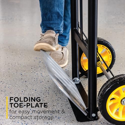 Gorilla Heavy Duty Steel Hand Truck, 400 lb. Capacity, Telescoping Handle | Steel hand truck with a telescoping handle for homeowners and small business owners moving boxes, appliances and equipment.