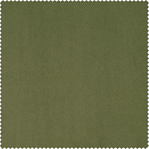 HPD Half Price Drapes Signature Grommet Blackout Velvet Curtains 108 Inches Long Heat & Full Light Blocking Blackout Curtains for Bedroom & Living Room (1 Panel), 50W x 108L, Basque Green - color: Basque Green, size: 50"W x 108"L (Pack of 1)