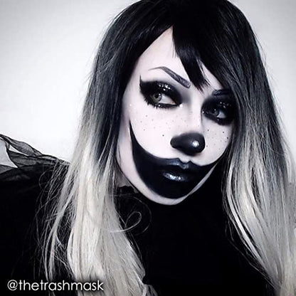 Mehron Makeup Color Cup Greasepaint - BLACK, Face & Body Paint | High-Pigment, Long-Wear Cream Face Paint Makeup for Theater, Halloween, Cosplay, & More. Cruelty Free & Made in the USA. - color: Black